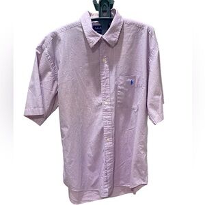 Ralph Lauren Blake Short Sleeve Button Down, Size Large